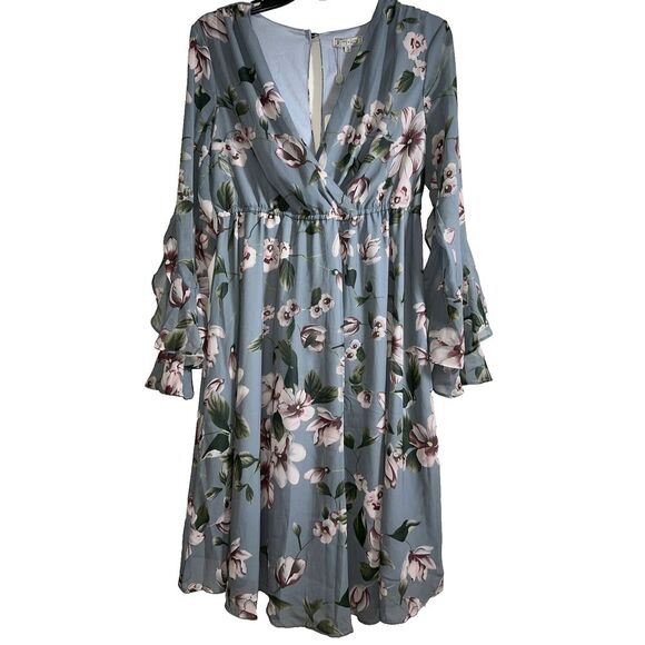 Kimi + Kai Maternity Dress Women's Small Lightweight Flowy‎ Floral New With Tags - Picture 1 of 10